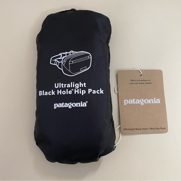 New with Tag Patagonia ultralite  hip pack fanny pack black 1 LB Authentic - Picture 4 of 8